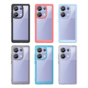 Funda de teléfono acrílica a prueba de golpes transparente colorida de entrega rápida para Redmi Note 13 Pro 4G/POCO M6 Pro 4G - Product Image 6