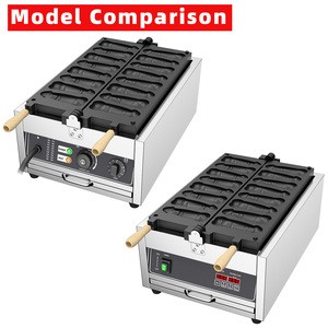 Machine à gaufres professionnelle 8 pièces <span class=keywords><strong>en</strong></span> acier inoxydable, style mode, formes originales, pour gaufres farcies, électrique ou à gaz - Product Image 5