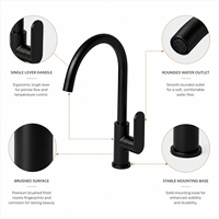 Robinet de lavabo moderne à levier unique en laiton pour salle de bain, idéal pour appartement, hôtel, projets de gros