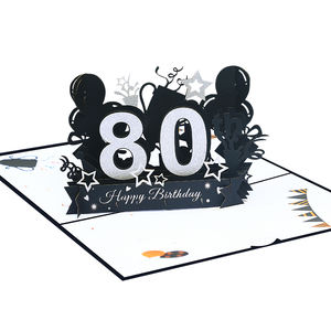 Cartes de remerciement personnalisées pour les âges d'anniversaire Carte de voeux pop-up 3D pour le 18e anniversaire avec enveloppe - Product Image 1