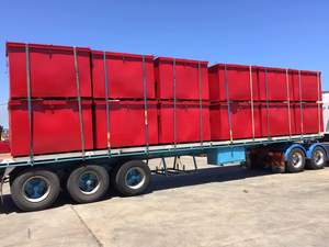 Poubelle avant avec couvercle skip équipement métallique Conteneur bacs de stockage des déchets sur roues - Product Image 4