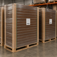 Panneau mural à lattes en MDF finition grain de bois, taille personnalisée, capuchon d'extrémité, présentoir Yincheng Packaging