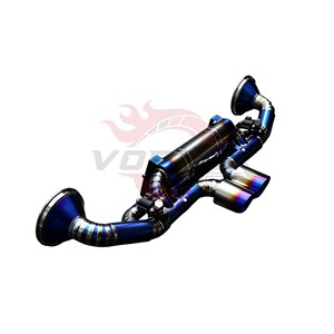 ท่อไอเสียแบบ Catback วัสดุไทเทเนียมเกรด 5 ขนาด 1.2 มม. ยี่ห้อ Vortex สำหรับรถ Porsche 992 GT3 4.0L ปี 2022-2025 สีฟ้าเบิร์น พร้อมวาล์ว ระบบติดตั้งโดยตรง รับประกัน 24 เดือน - Product Image 4