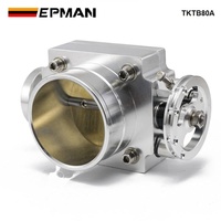 EPMAN Corps de papillon mécanique universel 80 mm en aluminium usiné CNC pour voiture de course, commande par câble, pour moteur de tuning 2JZ RB25 TKTB80A