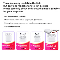 Étuis d'écouteurs en TPU souple pour Airpods Pro 2ème housse de protection transparente en cœur doux pour Apple Airpods 1 2 3 étui avec porte-clés