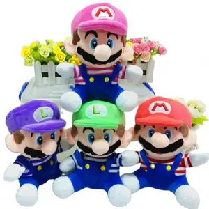 Super Mario mainan mewah ambil boneka mobil liontin kain Mario Brothers boneka pernikahan beludru Opp tas uniseks 2021 grosir 20cm Pokemon