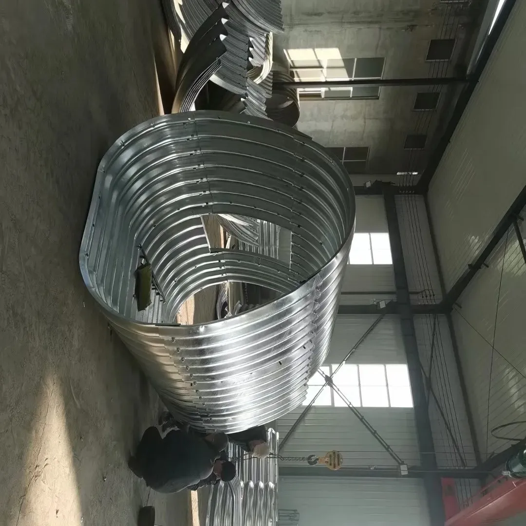 24 Inch Galvanized Culvert Pipe Factory Wholesale Large Diameter Corrugated Steel Bridge across River and Tunnel Pipe Fittings