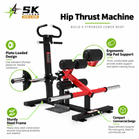 Machine à fessiers à charge libre SK Commercial Gym pour l'entraînement des fessiers et le renforcement du bas du corps