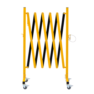 Barrière de sécurité mobile en acier extensible pour le contrôle des foules, sécurité routière, porte accordéon pliable réglable pour l'extérieur - Product Image 2