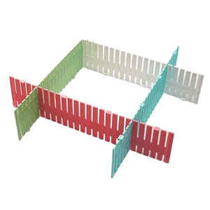 2/4pcs <span class=keywords><strong>Tiroir</strong></span> à grille en plastique Séparateur réglable Diviseur Cabinet <span class=keywords><strong>DIY</strong></span> Grille Ménage Nécessités Stockage Organisateur Outils - Product Image 5