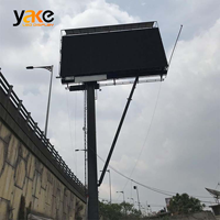 Écran LED couleur plein format Yake Outdoor P8 IP65, panneau d'affichage numérique étanche fixe pour la publicité sportive