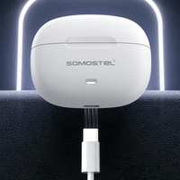 Headphone Gaming Nirkabel I711 Baru dengan Peredam Kebisingan Ganda, Earphone, Audifonos, Auriculares Inalambricos
