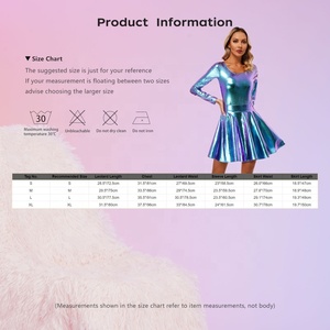Women Standard Ballroom Dance Performance <b>Costumes</b> Metallic Leotard With Flare Skirt Stage Performance Night <b>Rave</b> Music Festival - Product Image 6