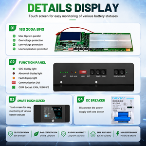 EU STOCK Tax Free <b>48V</b> 100Ah 5Kwh 300Ah 15Kwh 16S BMS 51.2V 30Kwh <b>48V</b> 600Ah Home Energy Storage <b>Battery</b> - Product Image 2