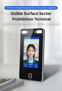 Controllo di accesso WIFI a grande schermo dinamico volto a infrarossi riconoscimento delle impronte digitali USB di comunicazione Linux OS per la gestione della carta d'identità - Product Image 3
