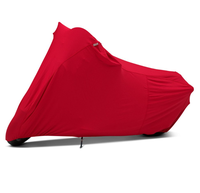 Bâche de moto anti-poussière d'intérieur, tissu en velours extensible super doux, housse de moto scooter, logo personnalisé