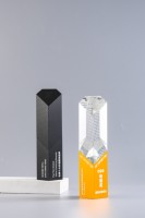 Atmosphère simple cristal verre alliage d'aluminium acrylique trophée logo personnalisé adapté société de technologie pétrolière prix annuels mémorial