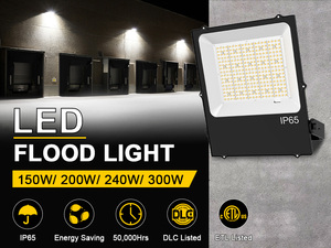 300W 240W 5000K LED FloodLight IP66 Waterproof 50W Outdoor Garden <b>Projector</b> Lighting Spotlight Wall Flood Lights - Product Image 2