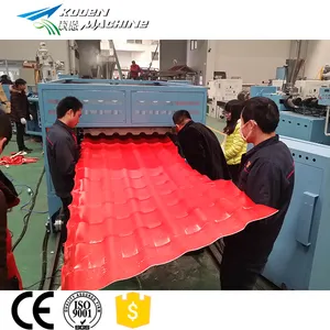 PVC ASA roof tile corrugated glazed roof sheet plant extruder production extrusion line making machine