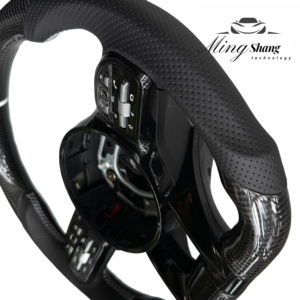 El volante deportivo de fibra de carbono de etiqueta roja es adecuado para Mercedes-Benz <span class=keywords><strong>ACSE</strong></span> Clase G GLA GLK GLC GLB ML CLA GL CLS SLC GT - Product Image 5
