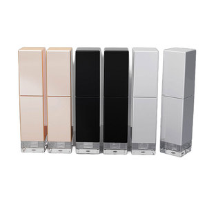 Tubes de brillant à lèvres en plastique carrés personnalisables de 6ml Récipients de rouge à lèvres liquide de couleur personnalisée avec bouchon à vis pour cosmétiques - Product Image 2