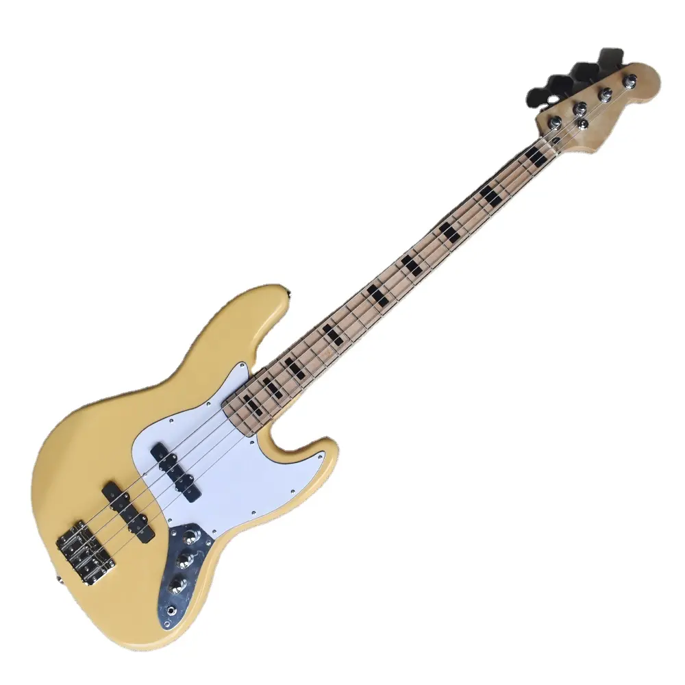 Flyoung Basswood Solid Body 4 Strings Electric Bass Guitar Maple Neck