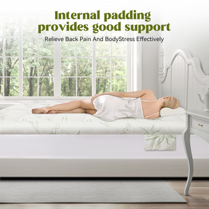 Polyester Luxury <b>Bed</b> Mat Fitted Sheet Quilted Thick <b>Pad</b> Cover Hospital Home All-Season Knitted Vacuum Packed Breathable - Product Image 5