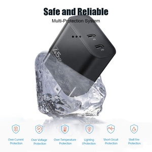 45W Pd QC Gan 3 Cổng USB Loại C Du Lịch Nhanh Chóng Adapter Tường Sạc Cho Điện Thoại Máy Tính Bảng Và Máy Tính Xách Tay Sạc Adapter Phổ Adapter - Product Image 2