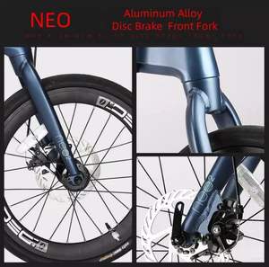 Java <span class=keywords><strong>Neo</strong></span>-bicicleta plegable de aleación de aluminio, 20 pulgadas, 9 velocidades, con ruedas de liberación rápida, Shimano y amortiguador, 9 s, 23LB - Product Image 3