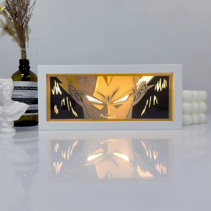 Personalizado Anime 3D sombra papel tallado lámpara artesanía <span class=keywords><strong>Dragon</strong></span> Balls una pieza figuras noche luz caja hogar escritorio adornos Decoración - Product Image 2