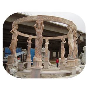 Pérgola Exterior <span class=keywords><strong>de</strong></span> Diseño Personalizado, Columnas <span class=keywords><strong>de</strong></span> Piedra Talladas a Mano, Gazebo <span class=keywords><strong>de</strong></span> Mármol para Uso en Hoteles - Product Image 4