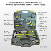 No.1601011 20-Piece High Quality Steel Household Tool Kit for Home Repair Chrome Plated OEM Customizable with Chinese Brand