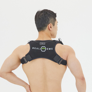 Masajeador de Hombros EMS OEM/ODM, Almohadilla Envolvente para Cuello y Hombros, 4 Modos, 12 Niveles de Intensidad, Pedido al por Mayor, EMS REAL, Fabricante Coreano - Product Image 1