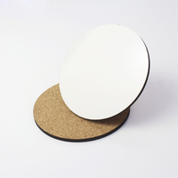 Sous-verres vierges pour sublimation 95x95mm, sous-verres carrés en MDF écologique avec dos en liège