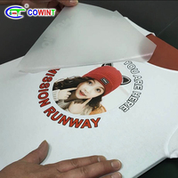 Cowint Personnalisé Fer-Sur Designer Autocollants De Transfert De Chaleur PET Matériel Sérigraphie Images pour Vêtements