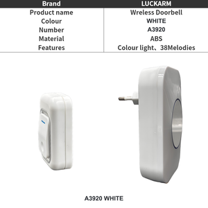 <span class=keywords><strong>Sonnette</strong></span> sans fil à succès : Nouvelle <span class=keywords><strong>sonnette</strong></span> cinétique à brancher, étanche et anti-interférence - Product Image 3