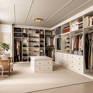 Systèmes d'Organisation de Placard Haut de Gamme de Style Moderne en Contreplaqué Mélaminé, Dressing Ouvert pour Projets - Product Image 1