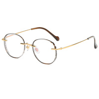 Monture en acétate super mince et léger en titane vintage, prête à expédier des montures de lunettes à la mode