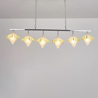 Lustre moderne en verre, luminaire suspendu pour îlot de cuisine, table à manger, café, restaurant, bar