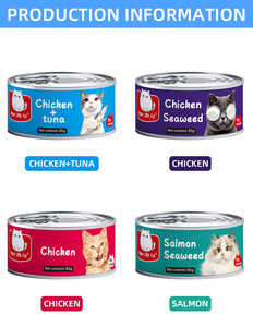 Cibo Umido per Gatti di Alta Qualità OEM ODM 85g Snack Deliziosi al Pollo Salmone Tonno Cibo in Scatola per Gatti - Product Image 2