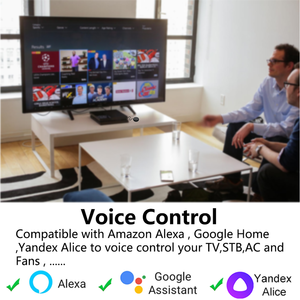 Télécommande universelle intelligente WiFi IR TY-S18 Tuya pour la commande de la maison intelligente, compatible avec les téléviseurs et les climatiseurs, fonctionne avec Alexa, Yandex Alice - Product Image 4