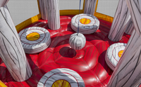 Jeu interactif commercial, boule de démolition gonflable, jeu sportif pour jeu sportif interactif pour adultes