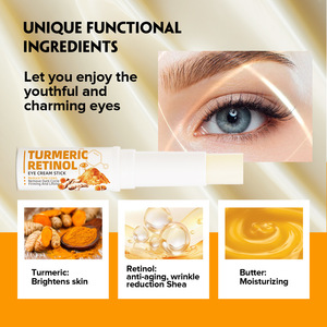 Stick Crème Contour des Yeux au Curcuma et Rétinol avec Aloe Vera, Raffermissant, Atténuation des Rides et Éclaircissant pour le Soin de la Peau - Product Image 3