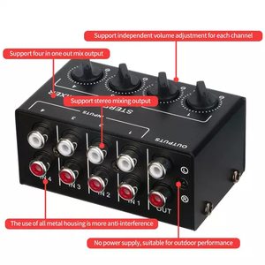 Demao CX400 Amplificateur <span class=keywords><strong>casque</strong></span> compact à <span class=keywords><strong>4</strong></span> <span class=keywords><strong>canaux</strong></span> pour scène et studios - Product Image 2