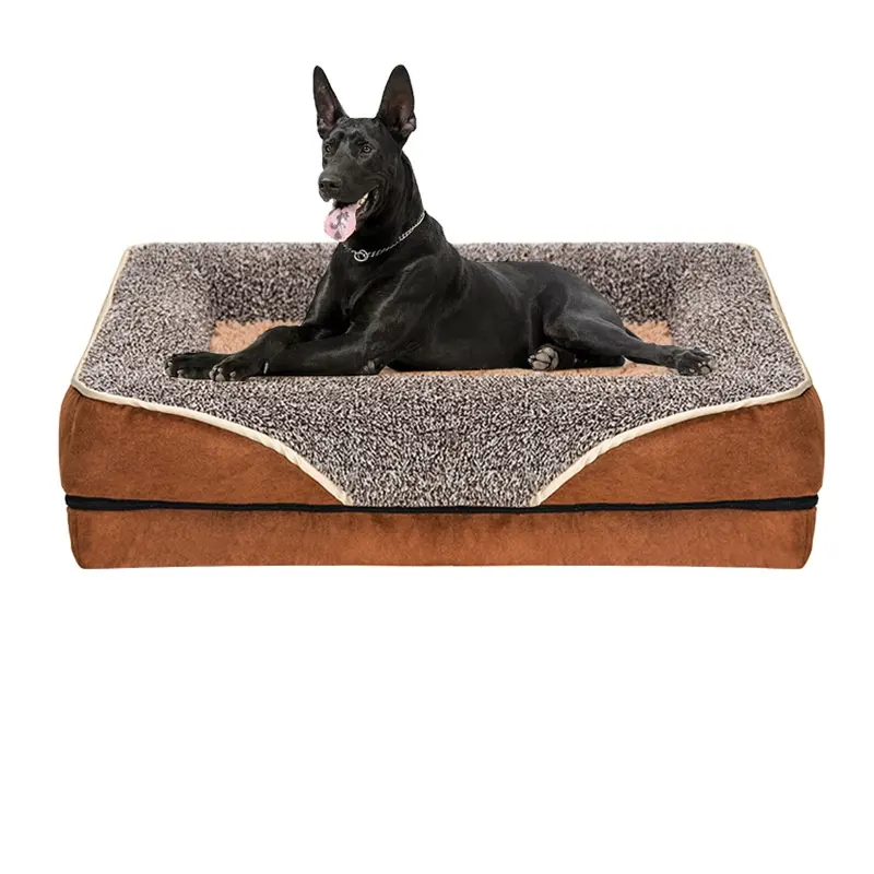 2023 зимняя новая полиэфирная плюшевая Оптовая Продажа Водонепроницаемая портативная кровать для домашних животных большие кровати роскошная кровать для собак