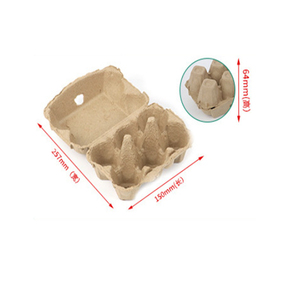 Paquete de 25 Cartones de Huevos Vintage, Cartón de Pulpa Natural en Blanco para 6 Huevos de Gallina, Reutilizable, Bandeja de Almacenamiento Resistente - Product Image 4