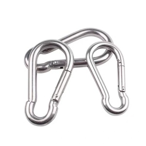 Abd Din 5299 formu d vida tırmanma 8cm galvanizli vidalı kanca kilit çelik karabina - Product Image 4