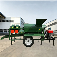 Machine à battre multifonctionnelle pour usage agricole – Équipement de séparation des grains pour maïs, blé, riz, sorgho, soja, millet