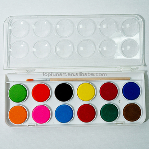 Mini ensemble de peinture acrylique réutilisable avec brosse Pots de peinture acrylique non toxique Ensemble de boîtes de couleurs pour peinture - Product Image 3
