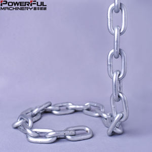 Aleación de hierro de alta prueba Carbono 1/4 "-1/2" Cadena soldada de carbono Chapado en zinc electrogalvanizado G30 Pulido - Product Image 3